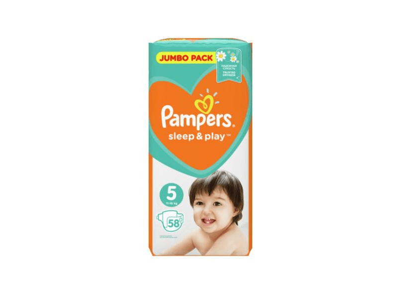 Pampers Sleep & Play Pelenka 58 db, 5 - ös méret