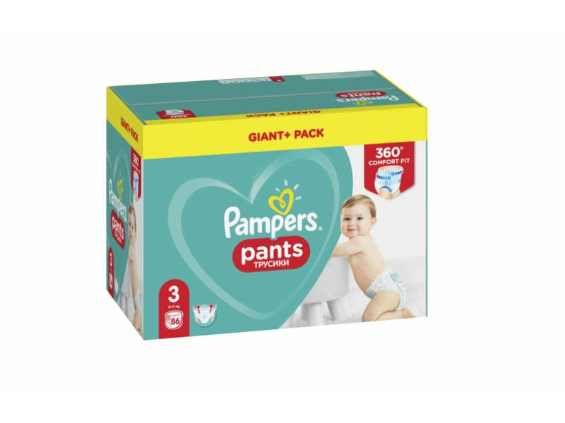 Pampers Pants GiantPack bugyipelenka 3-as, 86 db