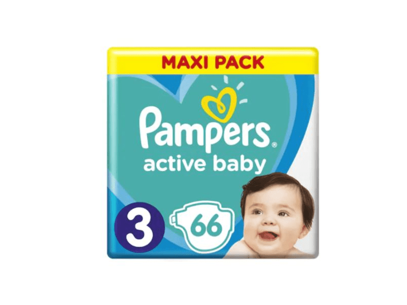 Pampers Active Baby Maxi Pack M3 Pelene, 66 kom
