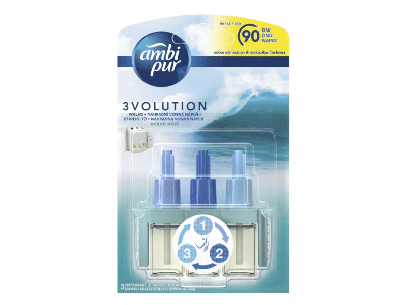 Ambi Pur 3volution Légfrissítő utántöltő, 20 ml, Ocean