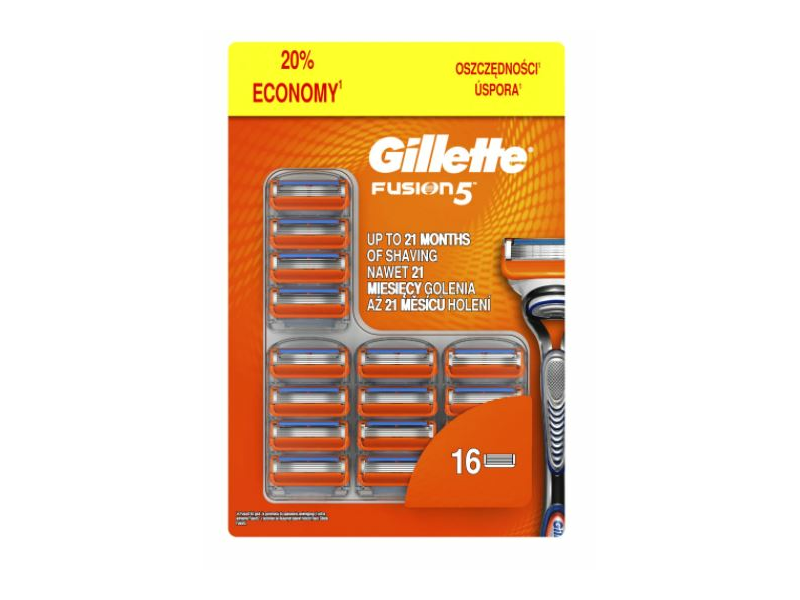 Gillette Fusion5 Pótfej Férfi Borotvához, 16 db