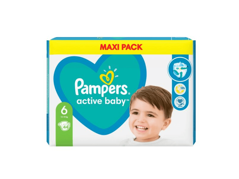 Pampers Active Baby Maxi Pack M6 Pelenka, 44 db
