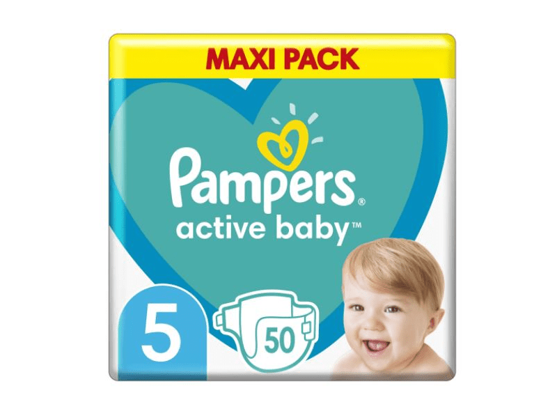 Pampers Active Baby Maxi Pack M5 Pelenka, 50 db