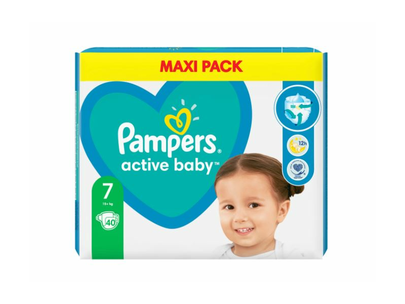Pampers Active Baby Maxi Pack M7 Pelenka, 40 db