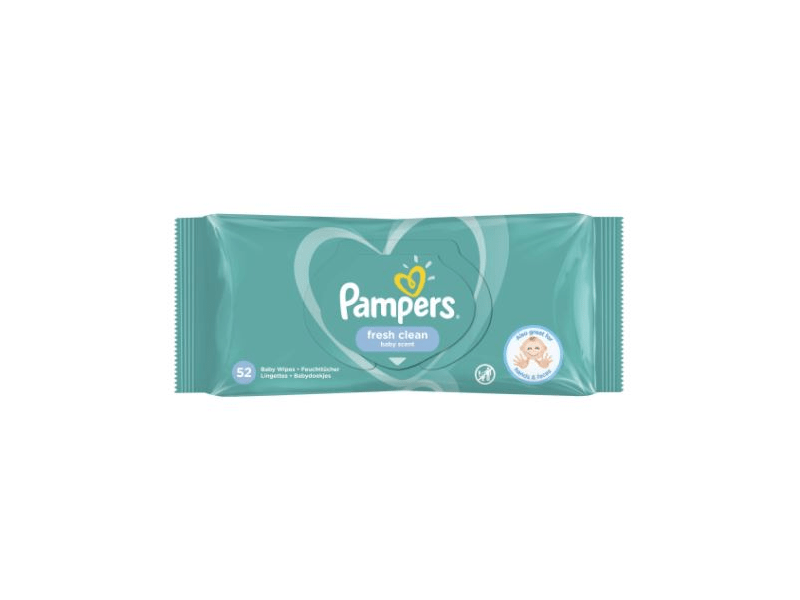 Pampers Fresh Clean Nedves törlőkendő, 52 db