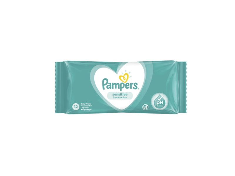 Pampers Sensitive Nedves törlőkendők, 52 db