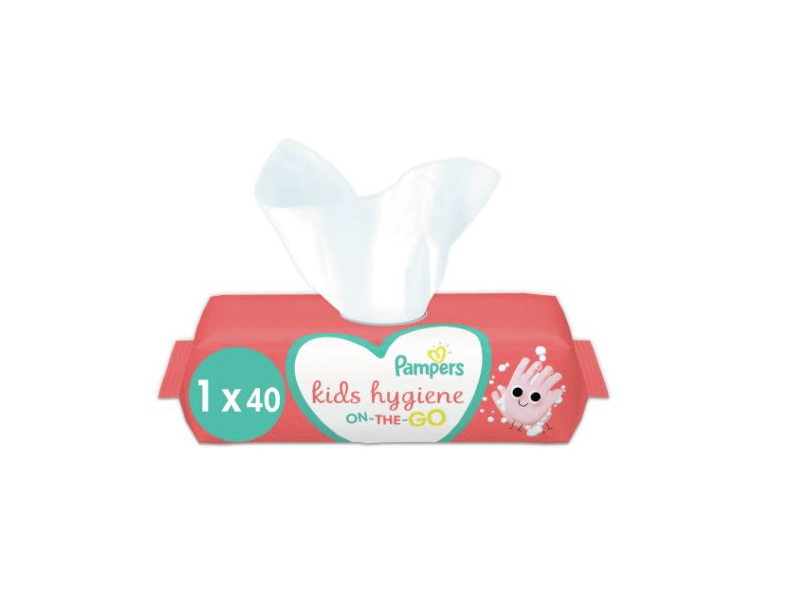 Pampers Kids Hygiene Törlőkendő, 9 x 40 db