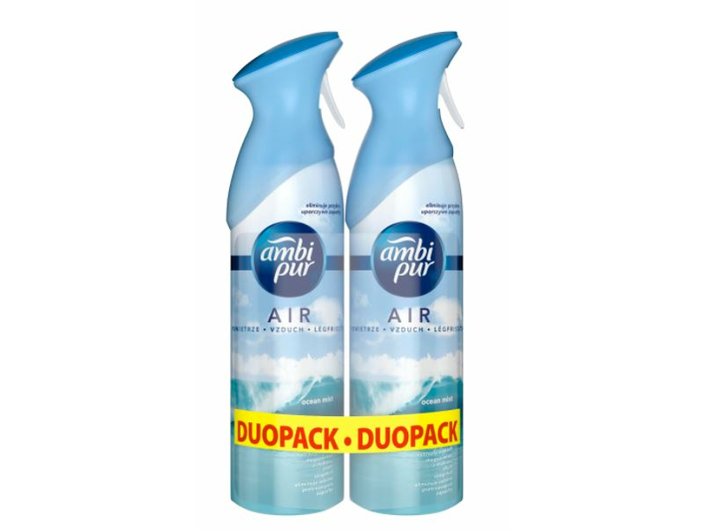 Ambi Pur Légfrissítő spray, 2 x 300 ml, Ocean Mist
