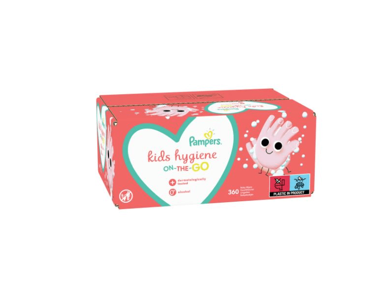 Pampers Kids Hygiene Törlőkendő, 9 x 40 db