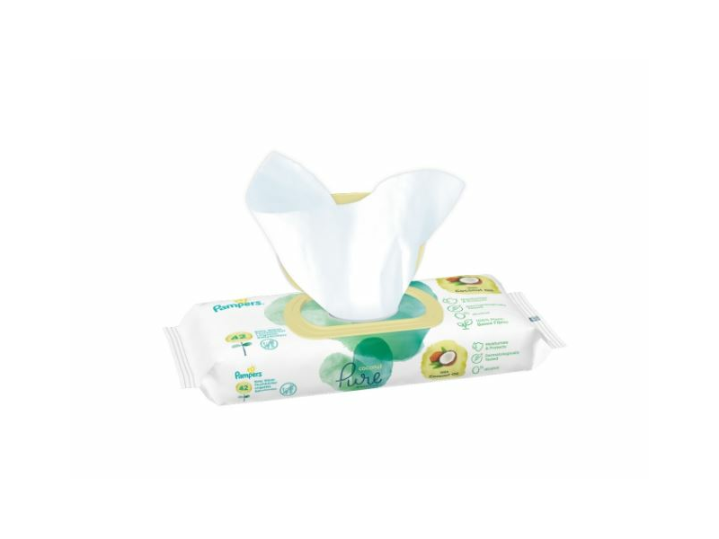 Pampers Coco Pure Protection Törlőkendő, 42 db