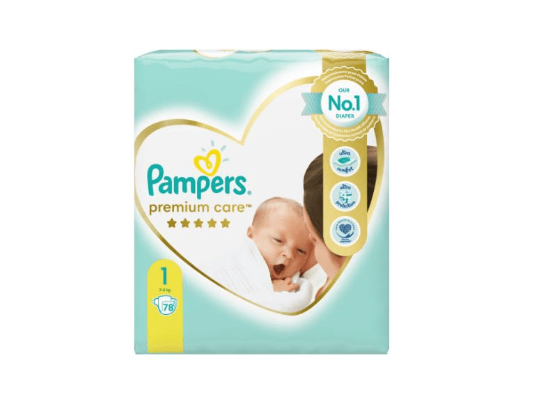 Pampers Premium Care pelenka újszülött 1-es, 78 db
