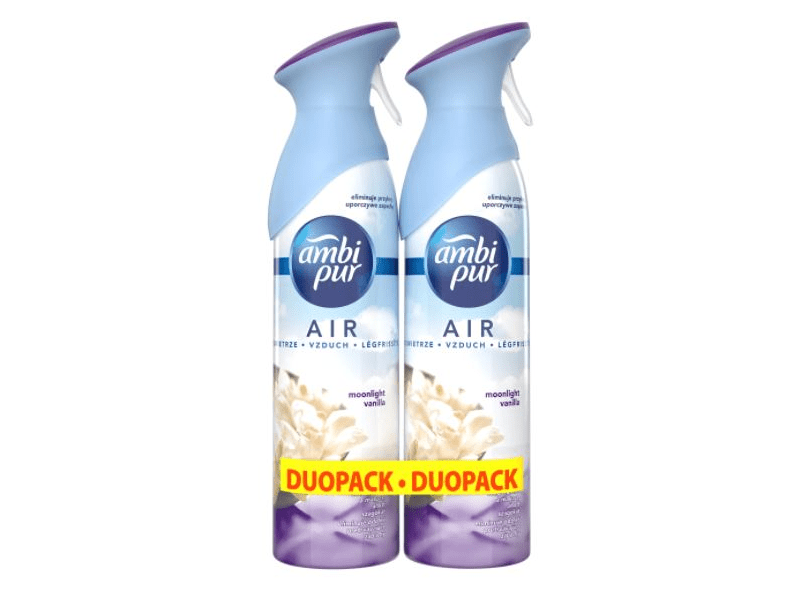 Ambi Pur Légfrissítő spray, 2 x 300 ml, Moonlight Vanilia