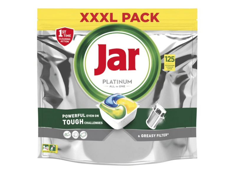 Jar Platinum Lemon mosogatógép tabletta, 125db