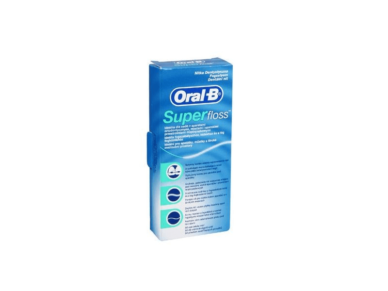 Oral-B Super Floss fogselyem, 50 db