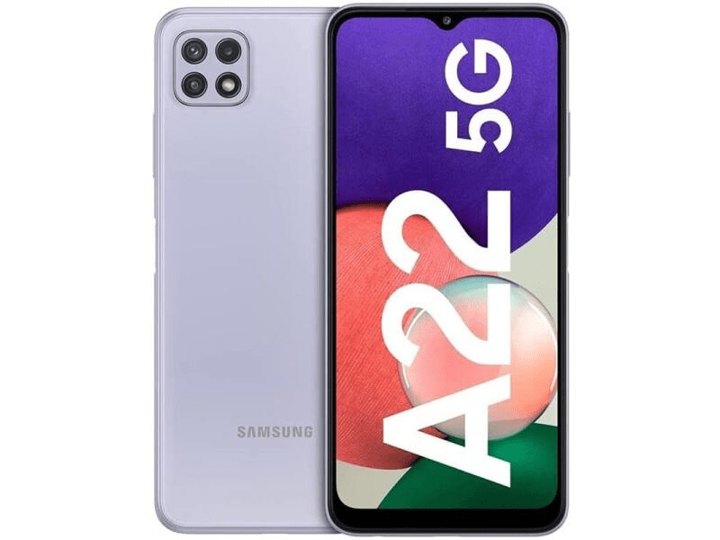 Samsung Galaxy A22 5G 128GB 4GB RAM Dual Mobiltelefon, Lila