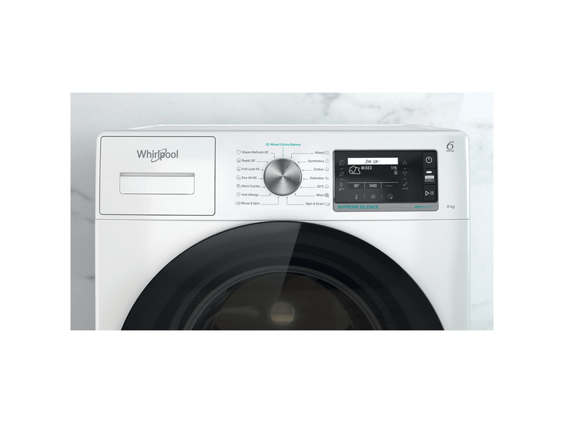 Whirlpool W6XW845WBEE Elöltöltős mosógép