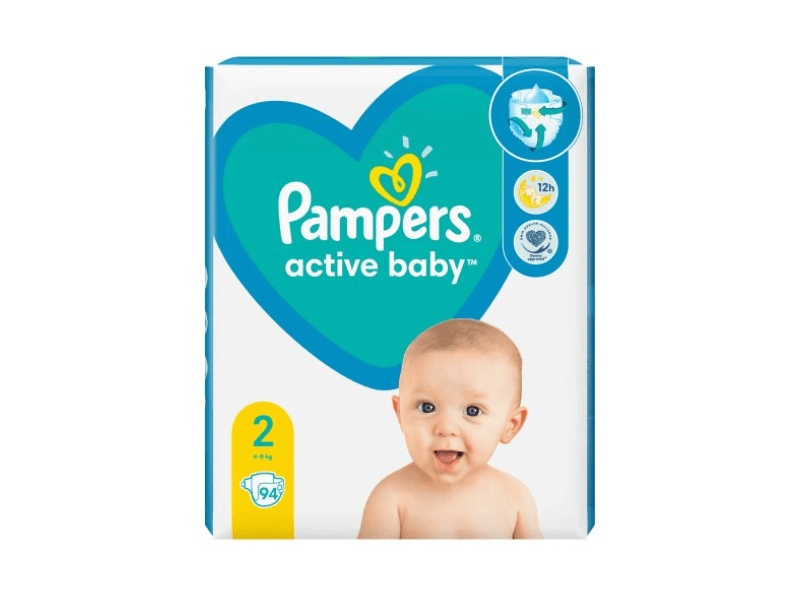 Pampers New Baby Dry Jumbo Pack pelenka, 2-es méret, 94 db
