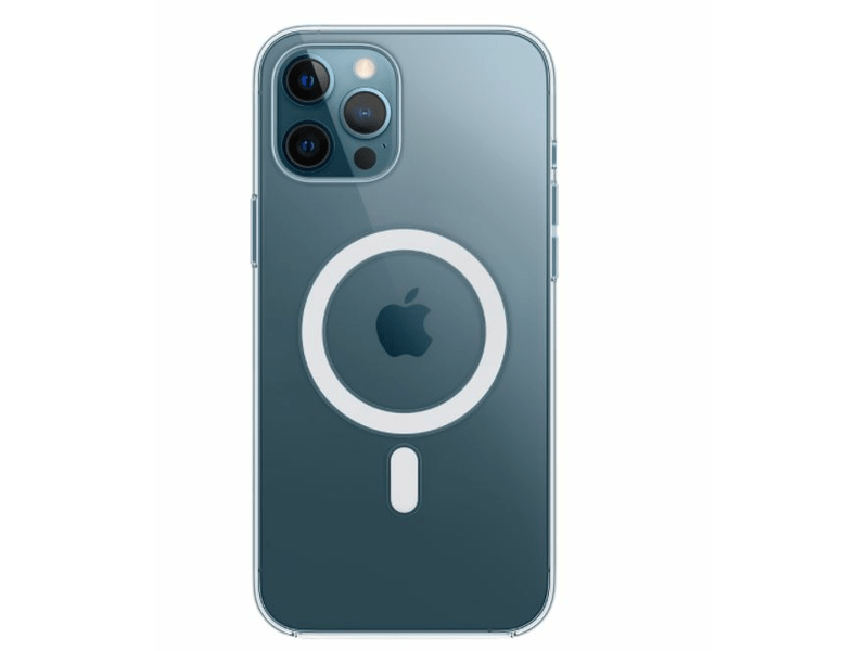 Apple iPhone 12 Pro Max Szilikon tok, Átlátszó, MagSafe (MHLN3ZM/A)