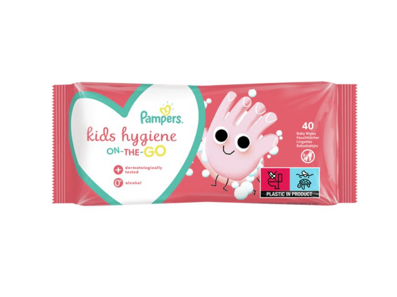 Pampers Kids Hygiene Törlőkendő, 40 db