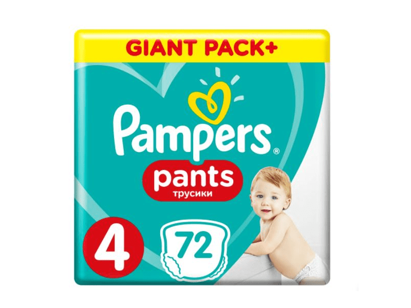 Pampers Pants Giant Pack bugyipelenka 4-es, 72 db