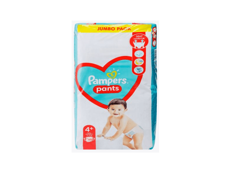 Pampers Jumbo Pack Bugyipelenka, 9-15 kg, 50 db