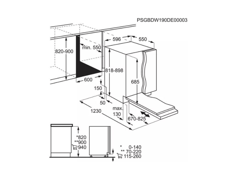 Electrolux EEM69410W Beépíthető mosogatógép