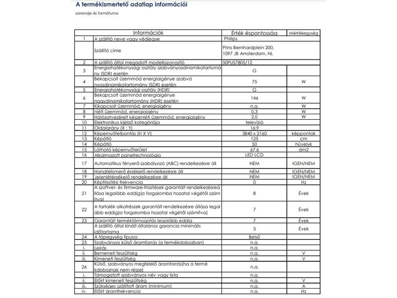 Philips 50PUS7805/12 4K Ultra HD LED Smart Tv