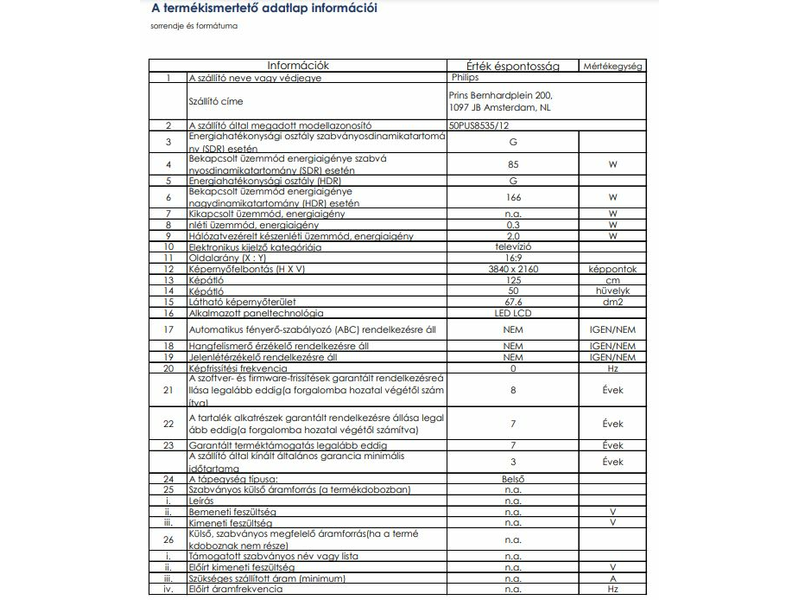 Philips 50PUS8535/12 4K Ultra HD LED Smart Tv
