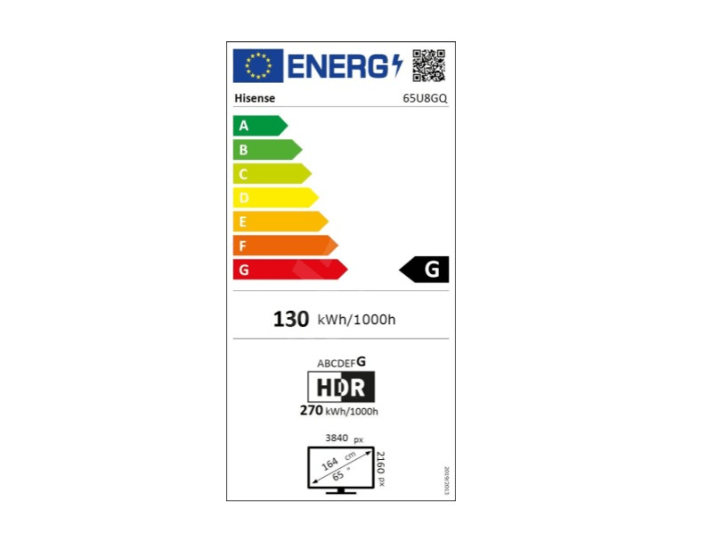Hisense 65U8GQ 65“, 164cm, 4K Ultra HD Televízió