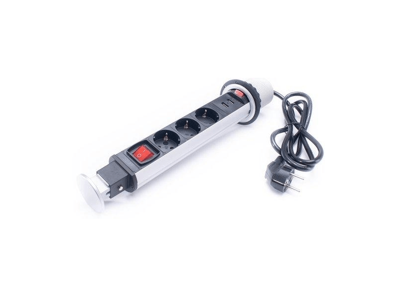 TOO PPS-307-3S USB-s 3-as rejtett hálózati elosztó