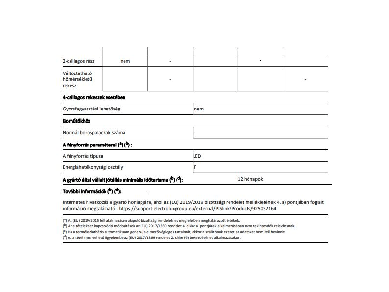 AEG RKB539F1DX Hűtőszekrény, 185 cm