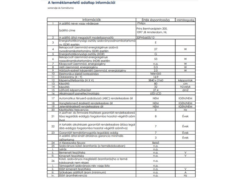 Philips 32PHS6605/12 HD LED Smart Tv