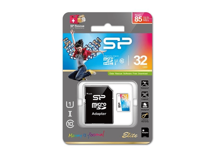 Silicone Power 32GB UHS-I Elite MicroSD kártya + adapter