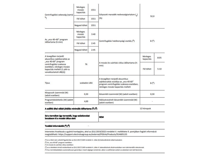 AEG L7WBE69S Mosó-szárítógép, 9/6 kg, 1600 f/p., gőzprogram, LCD kijelző