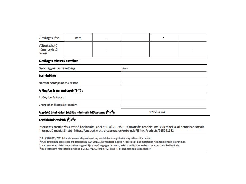 AEG AGB522F1AW Fagyasztószekrény, 194 l