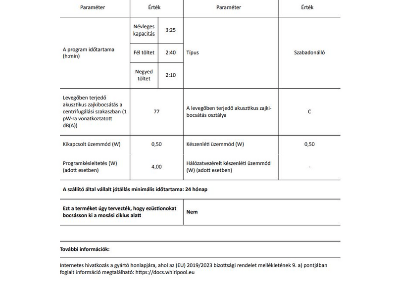 Indesit MTWE 71483 WK EE Elöltöltős mosógép