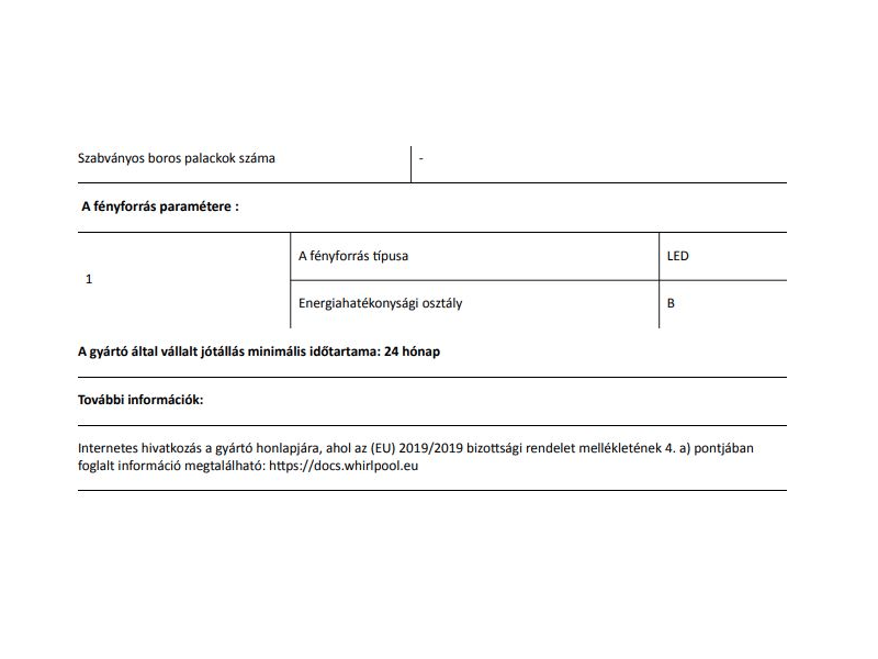 Indesit LI7 S2E W Alulfagyasztós kombinált hűtőszekrény, Fehér