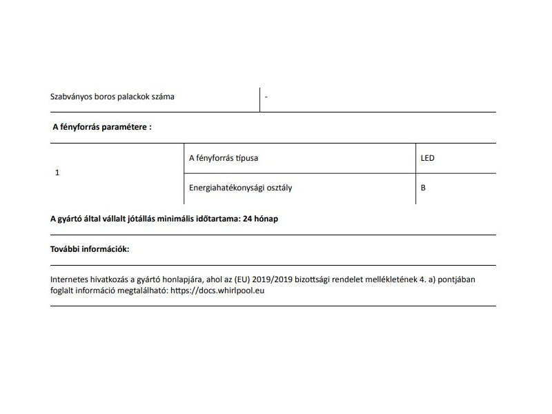 Indesit LI8 S2E W Alulfagyasztós hűtőszekrény, fehér