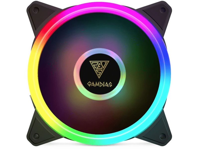 Gamdias Aeolus M2-1201 RGB LED PC ventilátor