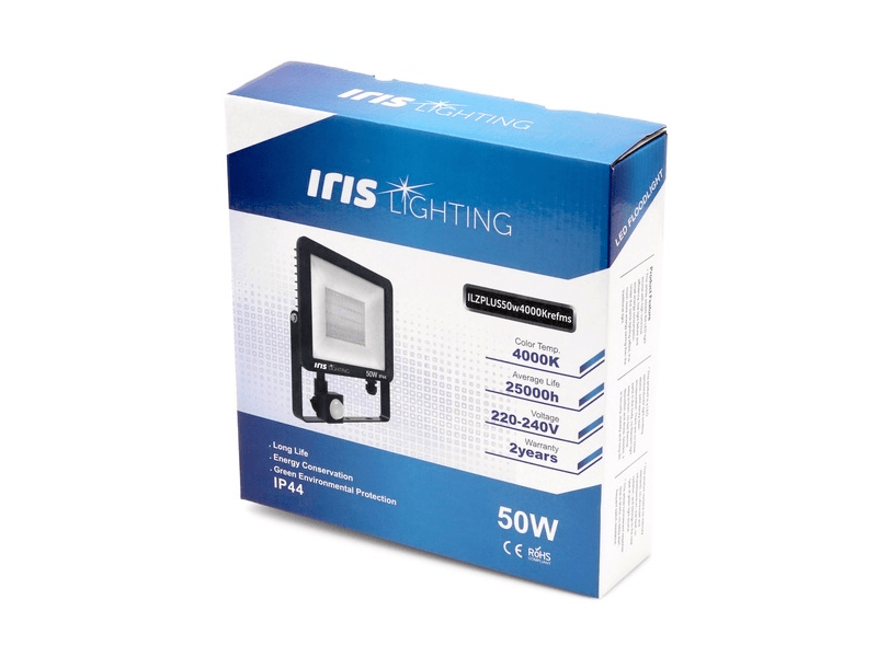 Iris Lighting Z Plus 10824684 Mozgásérzékelős LED reflektor, 50W
