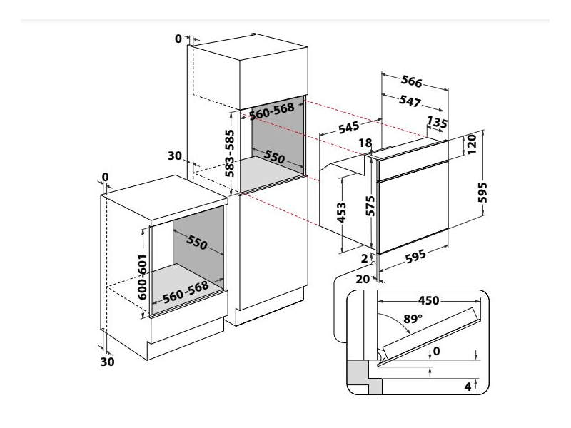 WHIRLPOOL AKP 745 WH Beépíthető sütő