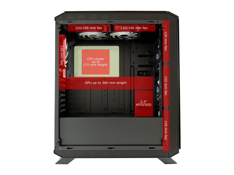 LC Power LC-801B-ON Sera X Számítógépház