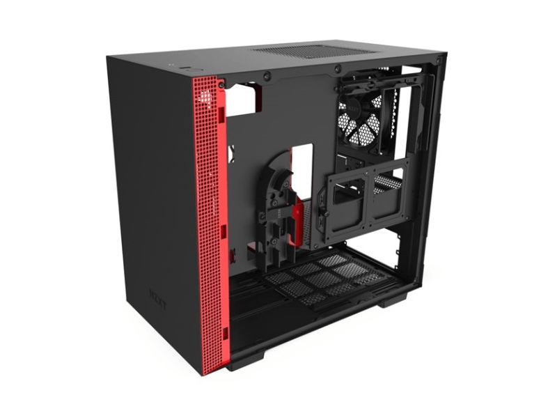 NZXT CA-H210B-BR Matt fekete/piros Számítógépház / PC