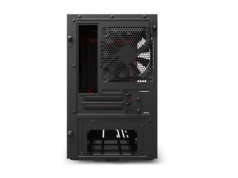 NZXT CA-H210B-BR Matt fekete/piros Számítógépház / PC