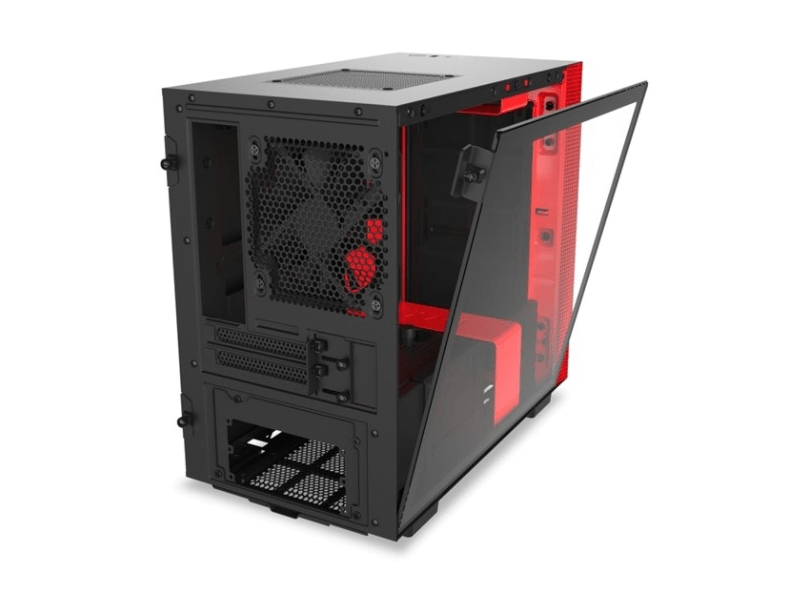 NZXT CA-H210B-BR Matt fekete/piros Számítógépház / PC