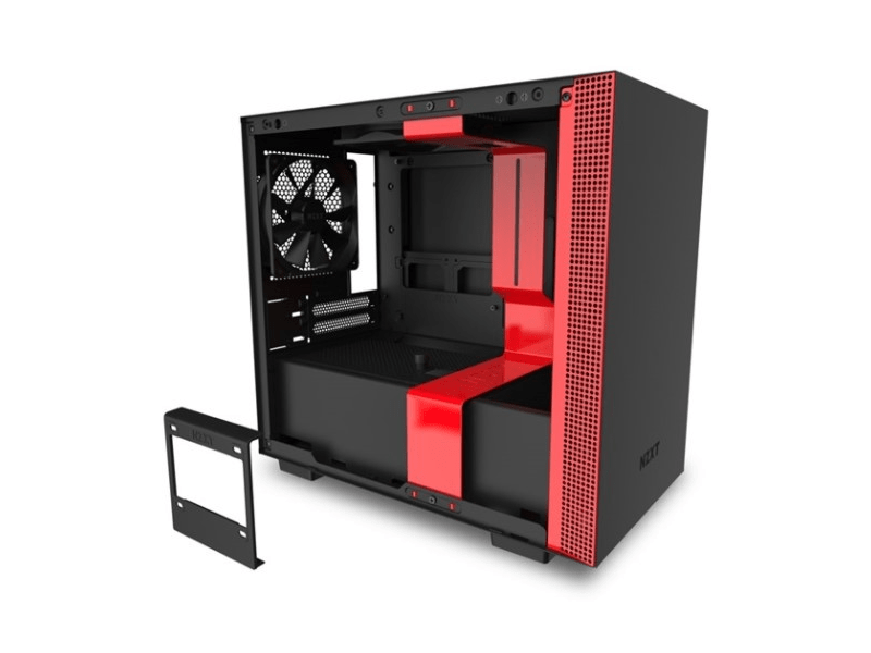 NZXT CA-H210B-BR Matt fekete/piros Számítógépház / PC