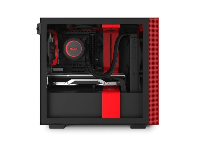 NZXT CA-H210B-BR Matt fekete/piros Számítógépház / PC