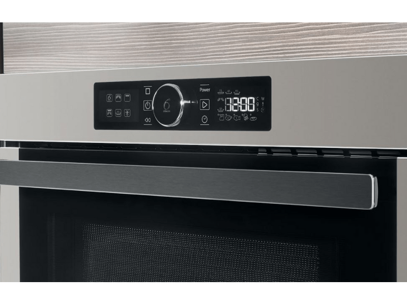 Whirlpool AMW 730/SD Beépíthető mikrohullámú sütő, szatén-ezüst