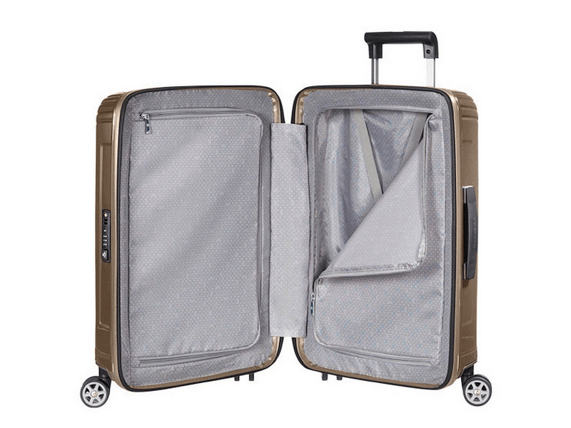 Samsonite Neopulse Spinner 55/20 Gurulós bőrönd, Homokszín (65752-4535)