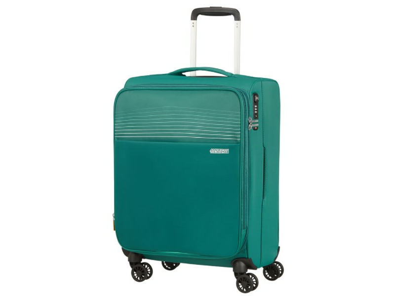 American Tourister Lite Ray Spinner 55/20 TSA EXP Bőrönd, Erdei zöld